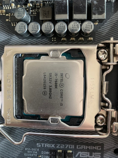i5-7600k CPU + ASUS Strix 270Z ITX マザーボード