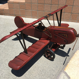 アンティーク？ 飛行機模型 複葉機 双翼機の画像