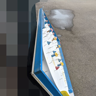 巨大ピンボール　木製　手作り　1825mmx920ｍｍx75mmの画像