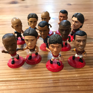値下げ！サッカー選手11個セットの画像