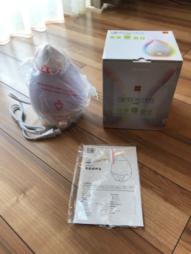 アロマ対応　7色に輝く滴型加湿器