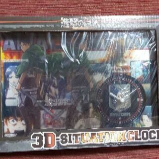 進撃の巨人・3Dクロック&リヴァイのマグカップ。