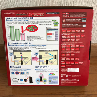 美品！ 無線 LAN親機 BUFFALO AirStation WHR-G301Nの画像