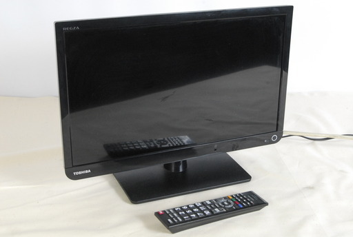 2447 TOSHIBA 東芝 REGZA レグザ 19S11 液晶テレビ 19型 2017年製 19インチ mini B-CASカード（赤） リモコン付属 愛知県岡崎市 直接引取可　エビス