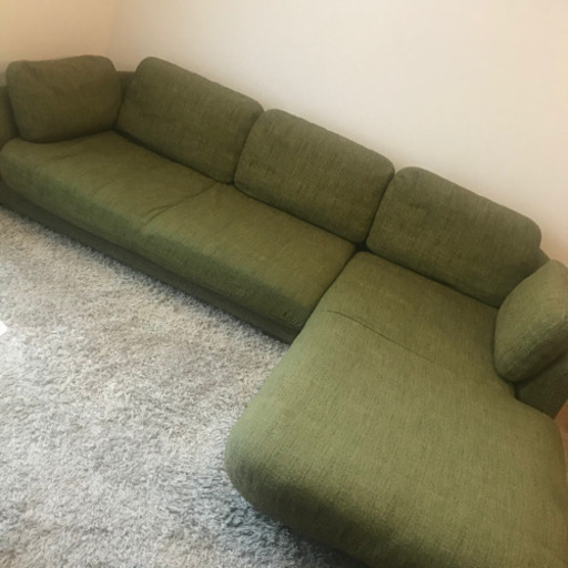 ゆったりダイニングソファ★大人2人同時に寝転べる