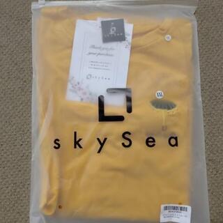Skysea(スカイシイ)部屋着 楽 4色展開 ゆったり Tシャツ ロゴ 韓国ファッション 春 夏 レディース 2XLの画像