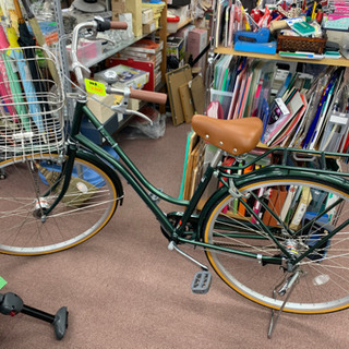 🌸グリーンの自転車　27インチ