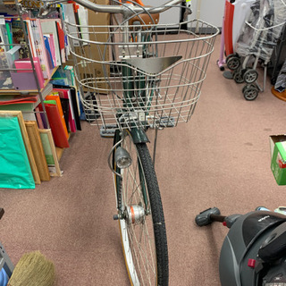 🌸グリーンの自転車　27インチの画像