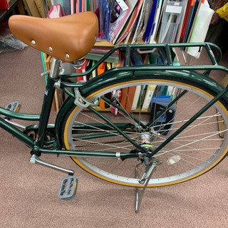 🌸グリーンの自転車　27インチの画像