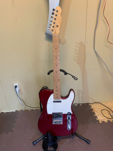まだありますメーカー不明　エレキギター　ピックアップ　赤　テレキャスタータイプ