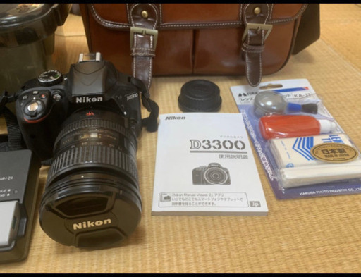 【※元箱は写真参照】ニコン 一眼レフ Nikon D3300 AF-S DX VR 18-200mm F3.5-5.6G 中古レンズ、収納ケース、収納バック他