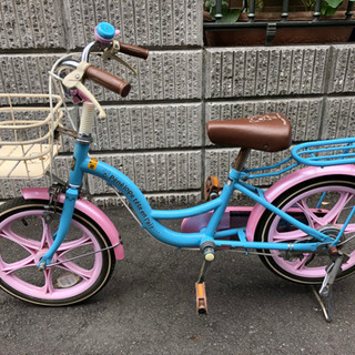 １６インチ女の子用自転車(ガレージ保管)の画像