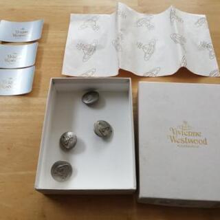 Vivienne Westwood 銀オーブボタンの綿Pコート メンズ 黒の画像