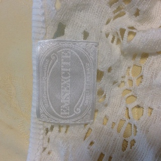 白レースカットソーの画像