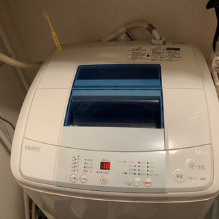 2014年製　ハイアール全自動洗濯機5kgジャンク品の画像