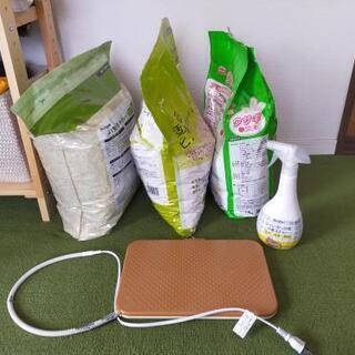 うさぎ用品　まとめ売り　ヒーター　チモシー　トイレ砂　エサ　除菌...