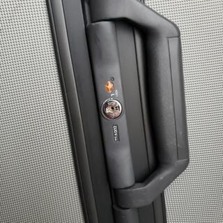 早い者勝ち‼️　値下げしました❗シルバーグレーエンボス加工スーツケース❗の画像