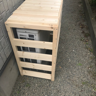 オーダーメイド エアコン 室外機 木 カバー