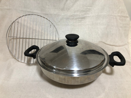 ステンレス鍋　ウォック　クイーンクックウェア