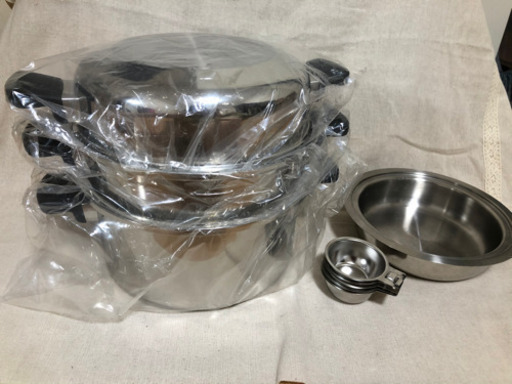 新品 ステンレス鍋 6Lシチューパンセット