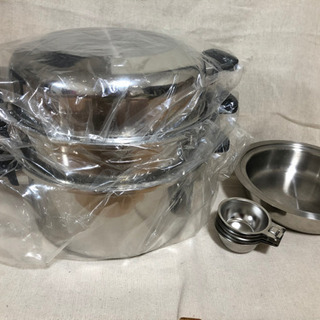 新品 ステンレス鍋 6Lシチューパンセット