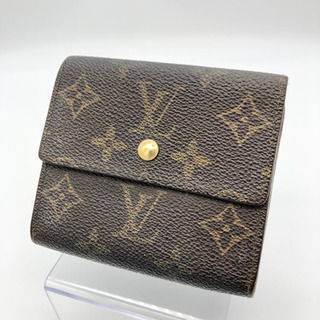 月末特価！！ルイ・ヴィトン　定番モノグラム デザイン　二つ折り財布　外見は美品！ LOUIS VUITTONモノグラム二つ折り財布