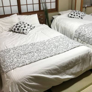 ダブルベットとマットレス③アクタスの画像