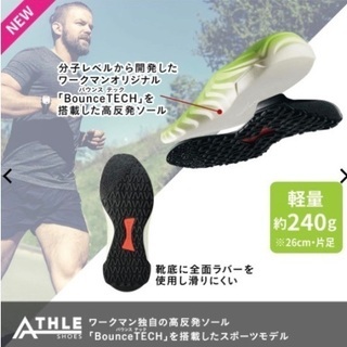 （値下げしました。）ワークマン　ハイバウンスアレスシューズの画像