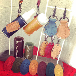 レザークラフト体験♪ アマビエさまキーホルダーの画像