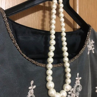 レース刺繍ワンピースの画像