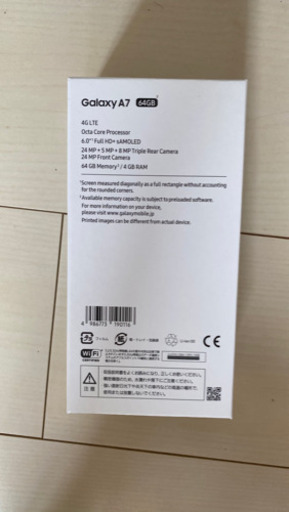 Galaxy A7 ブルー 64 GB SIMフリー