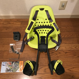 yepp mini ライム色 前乗り用チャイルドシート 自転車用...