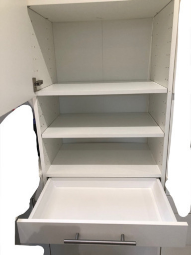 IKEA METOD/左開き：メトード収納キャビネット