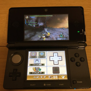 【ゲーム】ニンテンドー3DS モンハン3Gはじめてハンターパック（コスモブラック）の画像