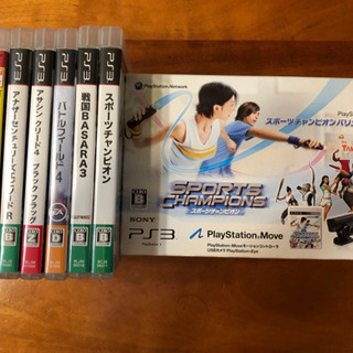 PS3ゲームソフト6点・PS3本体付き・付属品一式
