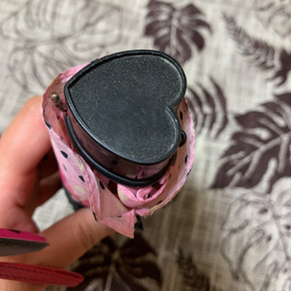 ハート柄　折りたたみ傘の画像