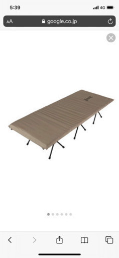  キャンプ用品DODのコット