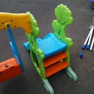 子供用遊具[ブランコ＋滑り台]訳有り品の画像