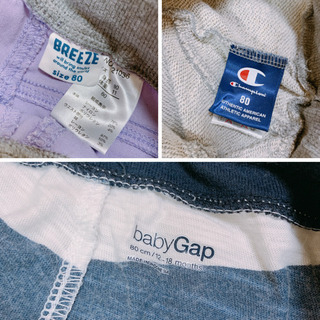 キッズ パンツ　80㎝　BREEZE champion gap ズボン 子供服 ベビーの画像