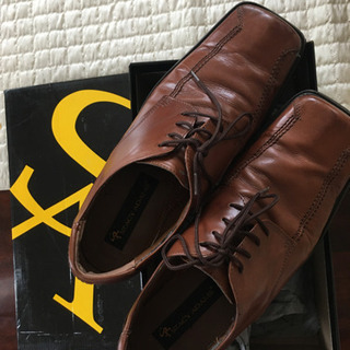 【取引中】メンズ　革靴　ステイシーアダムス　27cmの画像