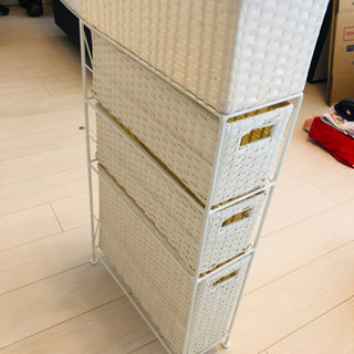 幅15センチ　洗面所　隙間収納ラックの画像