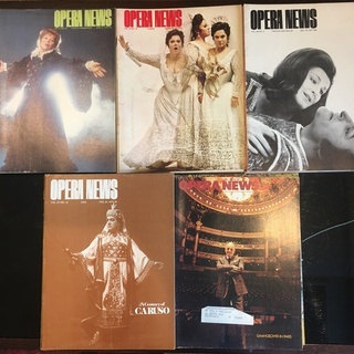 【日本未発行機関紙:メトオペラギルド発行】オペラニュース-OPERA NEWS 45冊  The Metropolitan Opera Guild発行の画像