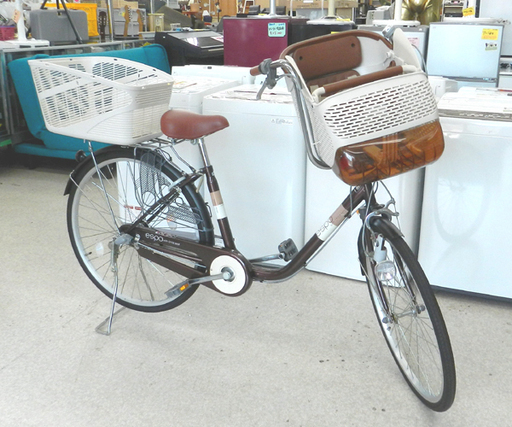 子供乗せ自転車 ２６インチ espo with child seat ３段変速 OGk 買い物 送り迎え 自転車 ママチャリ ☆ 札幌市 北区 屯田