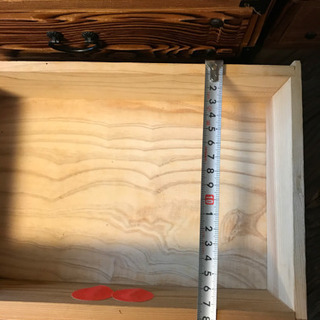 民芸引出し三段&灰皿引出し付きの画像