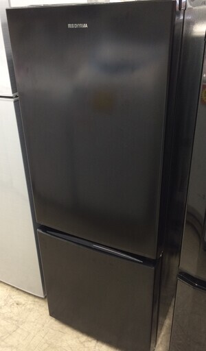 J299 5か月保証！ アイリスオーヤマ IRIS OHYAMA 冷蔵庫 156L 自動霜取機能付き ブラック NRSD-16A-B 2019年製 クリーニング 動作確認済み