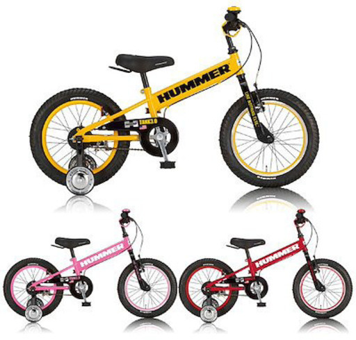 (若干ならお値段交渉可)美品　子供用自転車　HUMMER 16インチ　補助輪付き