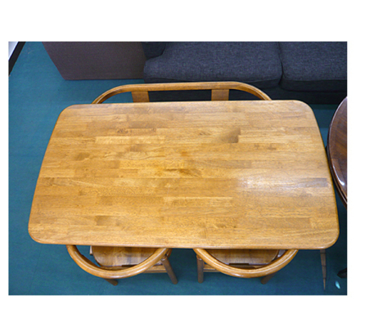 札幌【4人掛けダイニングセット EAST WOOD】幅134cm 木製 ダイニング4点セット ダイニングテーブルセット イーストウッド  札幌 本郷通店