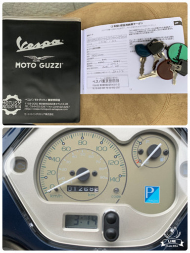 【低走行・高年式】2018年式　ベスパLX 125cc i-getエンジン　※転倒歴有
