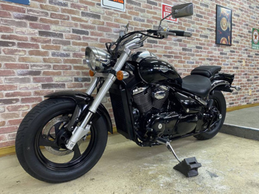 【上質希少クルーザー黒でもツヤピカ綺麗機関好調車検付】 スズキ ブルバード400 VK55A【動画有】 検)イントルーダードラッグスターバルカン
