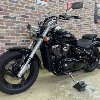 【上質希少クルーザー黒でもツヤピカ綺麗機関好調車検付】 スズキ ブルバード400 VK55A【動画有】 検)イントルーダードラッグスターバルカンの画像